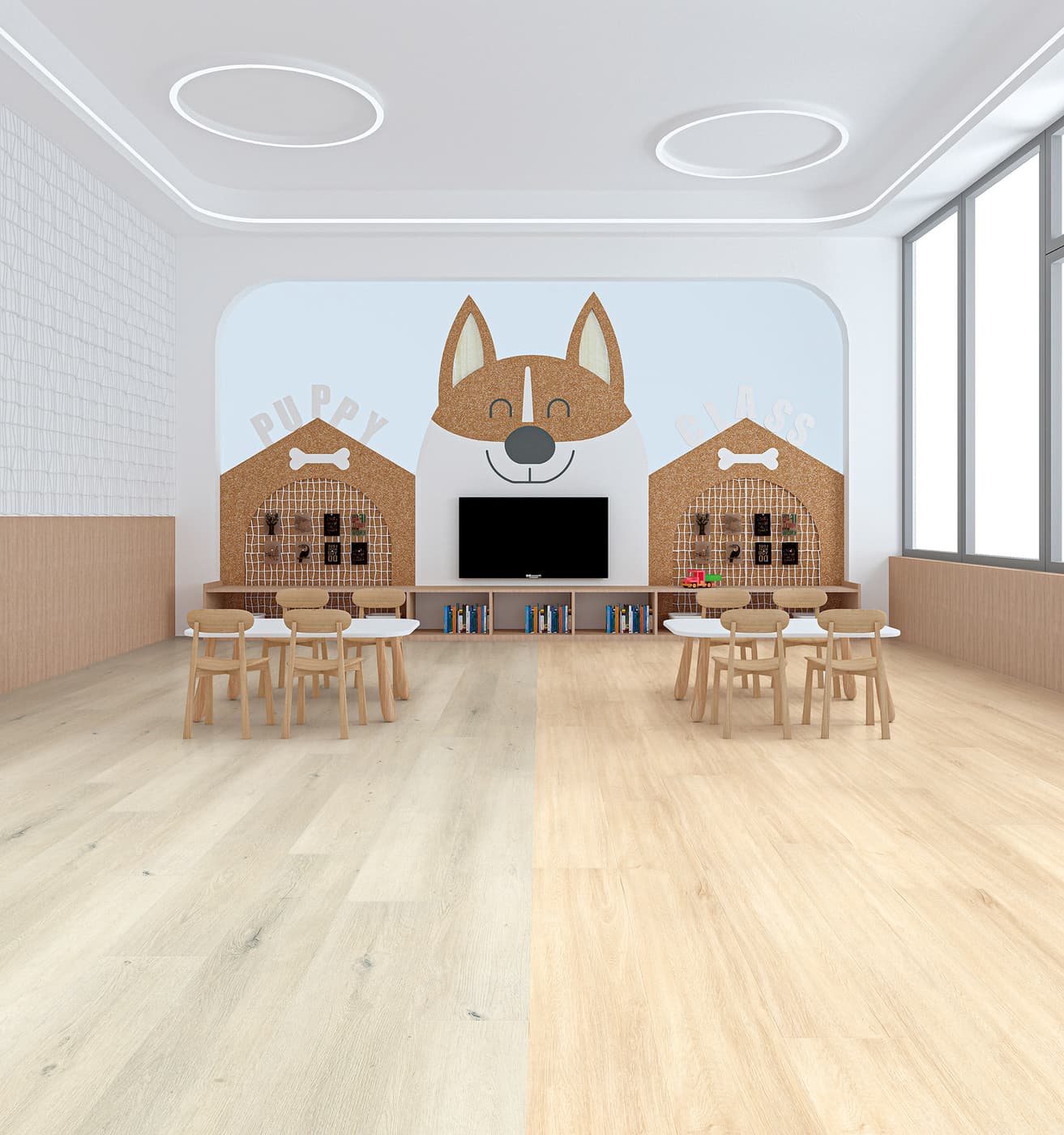 Blonde Oak + Bianca Oak