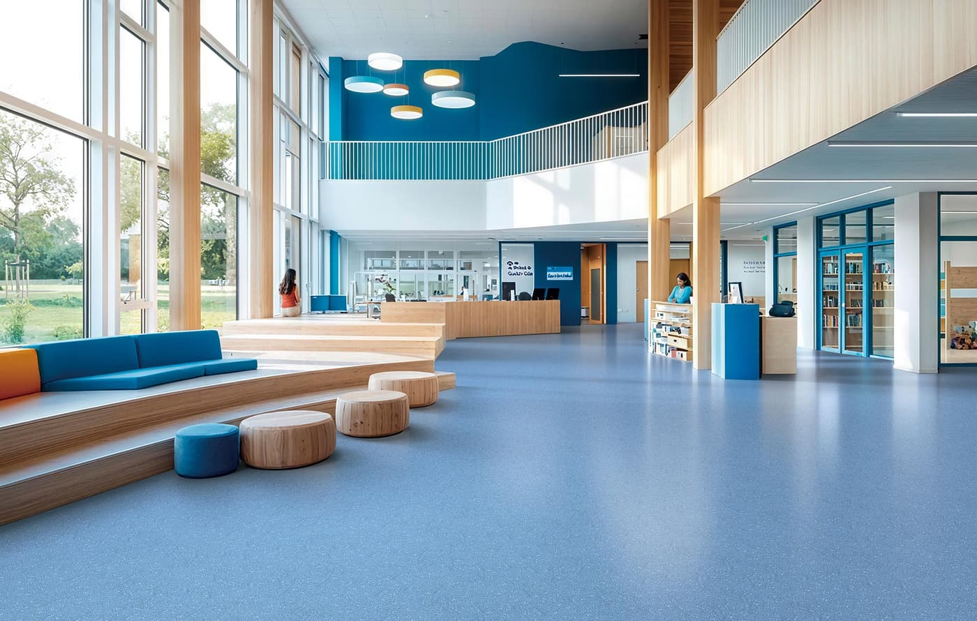 Safety in Supersafe Safety Vinyl Sheet - Vinyl flooring sample